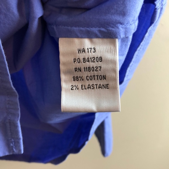 Boden Blue casual cotton button-down blouse - Picture 7 of 8